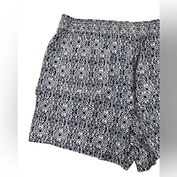 Briggs New York Size XL Women’s Shorts Linen Blend Pull-On Summer Blue White - Picture 6 of 16